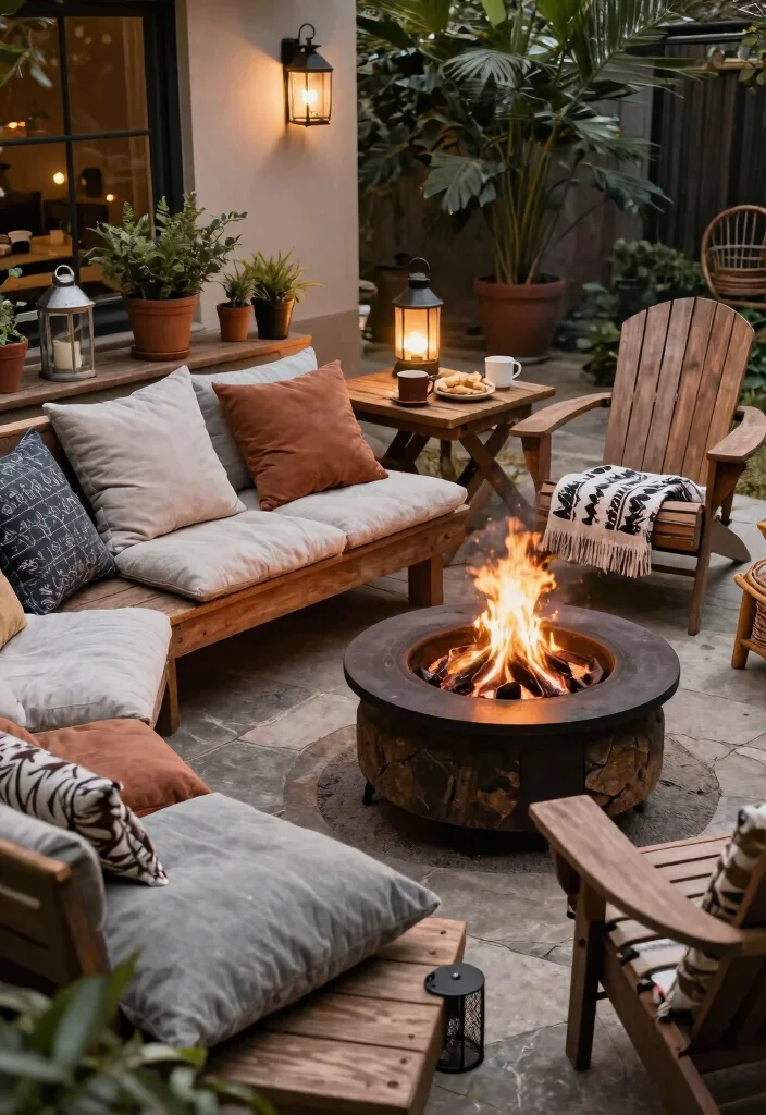 10 Aesthetic Fire Pit Decorating Ideas for Your Sanctuary 1. Cozy Seating Arrangements 0