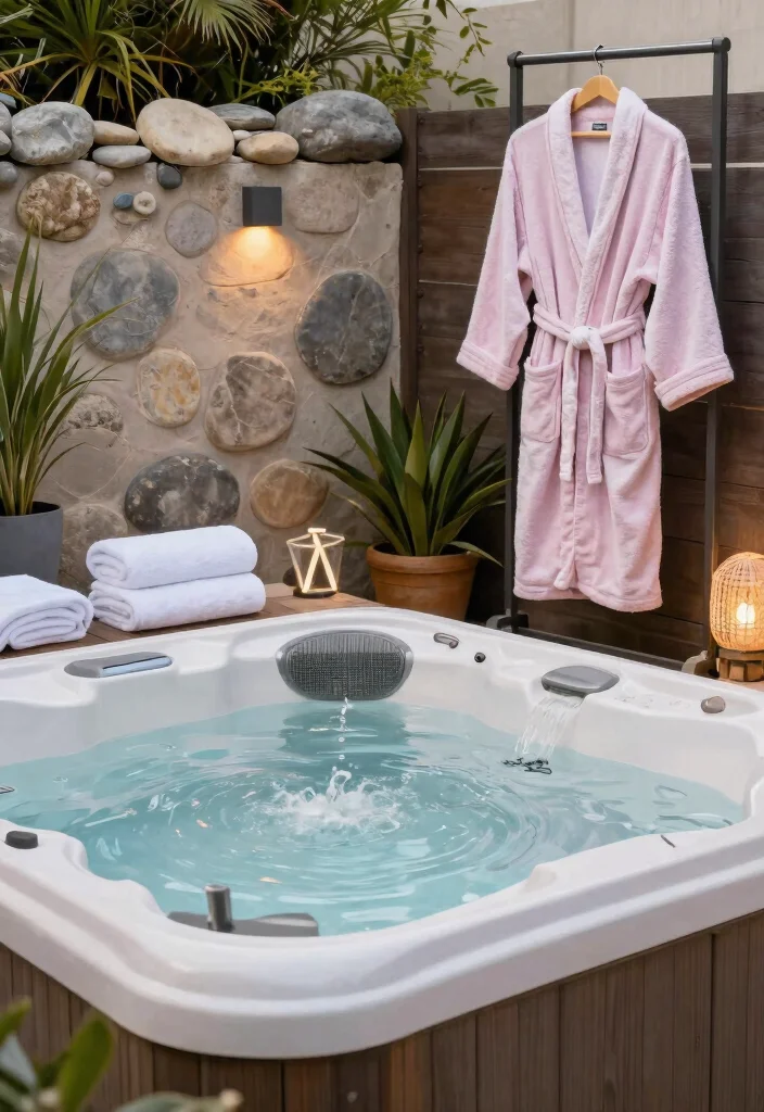 10 Best Coleman Hot Tub Ideas to Make It Look Luxury 3. Spa Inspired Elegance 0