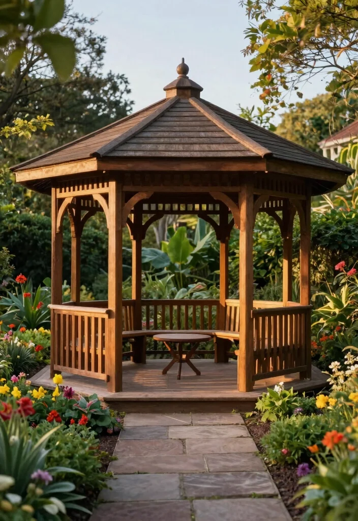 10 Different Gazebo Styles Which One Fits Your Home 1. Classic Wooden Gazebo 0