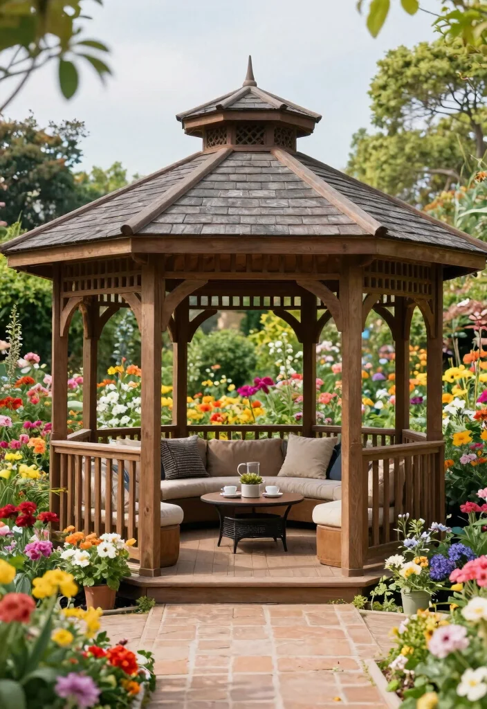 10 Different Gazebo Styles Which One Fits Your Home 6. Hexagonal Gazebo 0