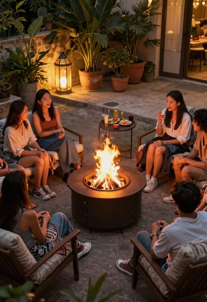 10 Epic Fire Pit Party Ideas for an Unforgettable Night 49 10 Epic Fire Pit Party Ideas for an Unforgettable Night 10. Fire Pit Lounging 0