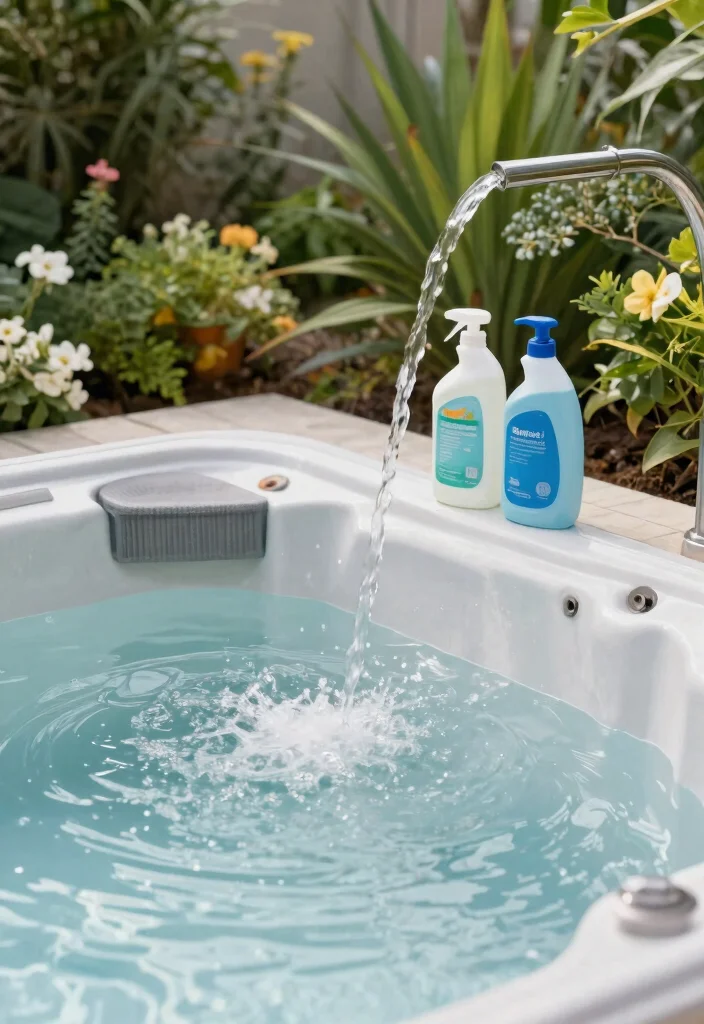 10 Essential Hot Tub Care Tips for Longevity 49 10 Essential Hot Tub Care Tips for Longevity 9. Proper Drainage to Prevent Stagnation 0