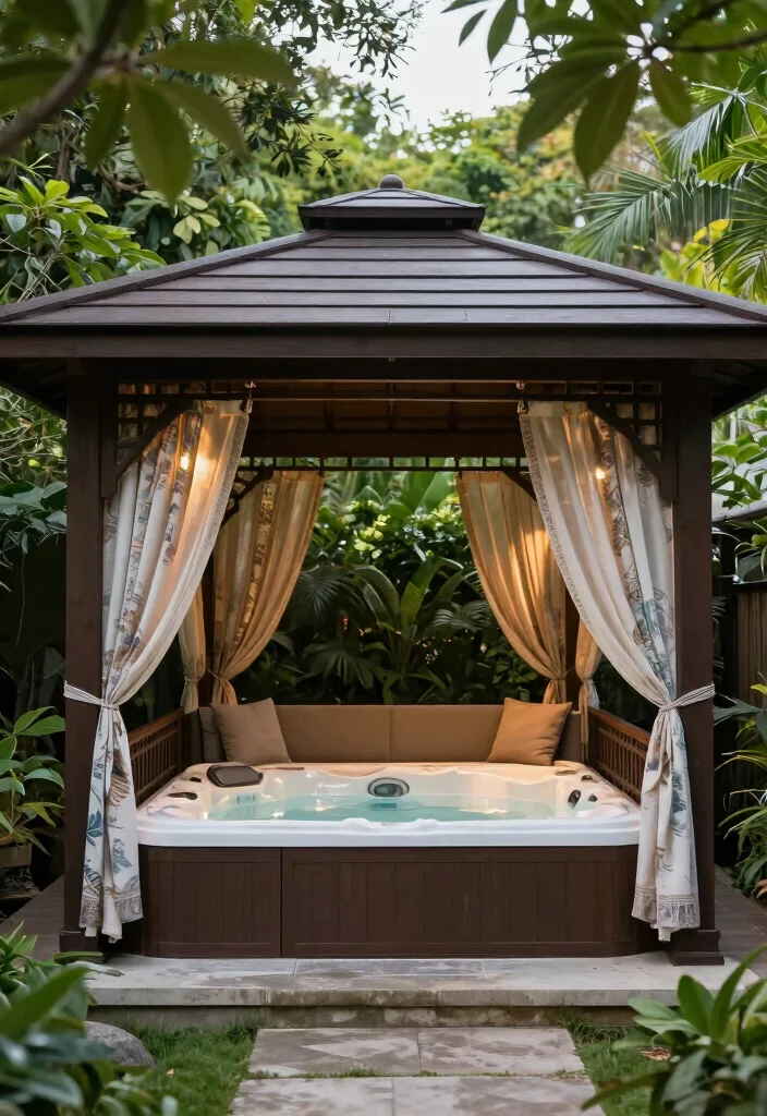 10 Modern Hot Tub Designs Outdoor Spaces Need Now 10. Hot Tub Gazebos 0