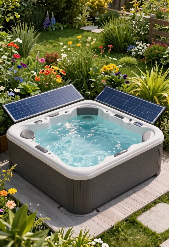 10 Modern Hot Tub Designs Outdoor Spaces Need Now 4. Eco Friendly Solar Powered Tub 0