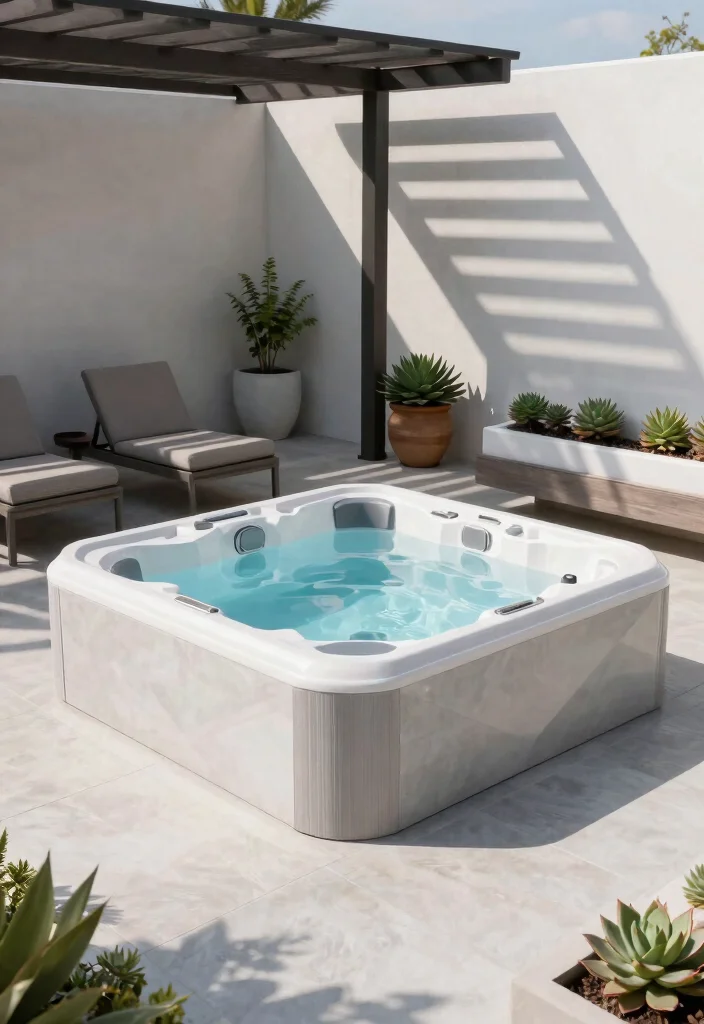 10 Modern Hot Tub Designs Outdoor Spaces Need Now 5. Geometric Hot Tub Designs 0