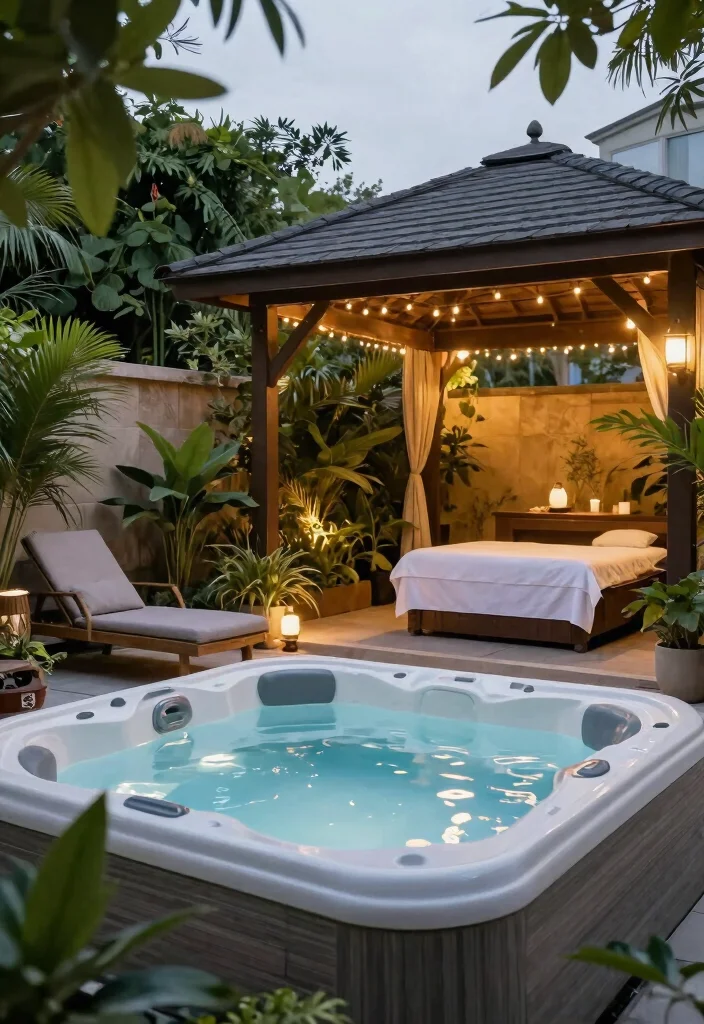 10 Modern Hot Tub Designs Outdoor Spaces Need Now 9. Spa Style Backyard Retreats 0