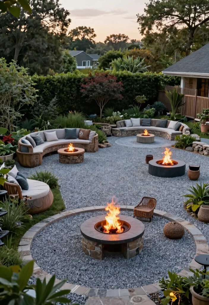 10 Stylish Gravel Fire Pit Area Backyard Designs Low Cost Conclusion 0