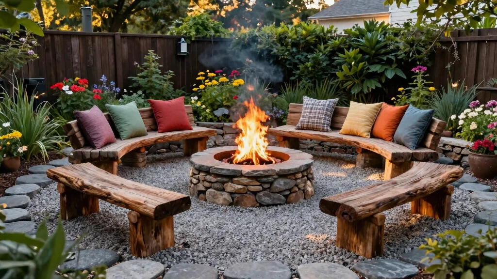 10 Stylish Gravel Fire Pit Area Backyard Designs [Low Cost]
