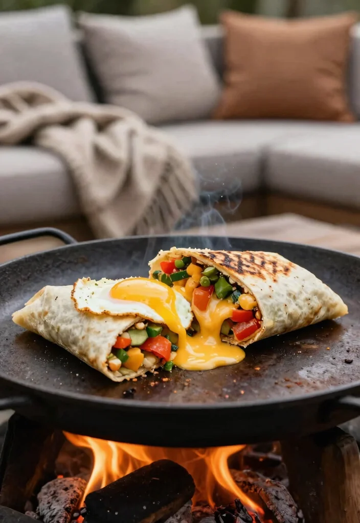 11 Best Fire Pit Cooking Ideas: From Grill to Gourmet 51 11 Best Fire Pit Cooking Ideas From Grill to Gourmet 11. Breakfast Burritos by the Fire 0