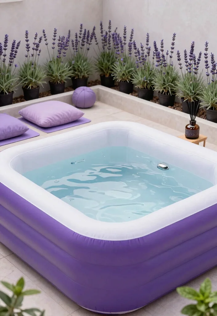 11 Best Inflatable Hot Tub Ideas on a Backyard Budget 11. Wellness Oasis 0