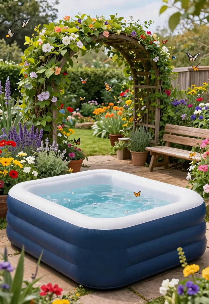 11 Best Inflatable Hot Tub Ideas on a Backyard Budget 5. Flora and Fauna Sanctuary 0