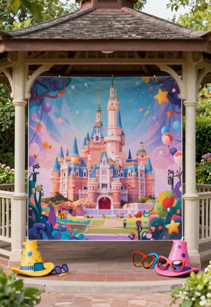 11 Festive Gazebo Birthday Decorating Ideas for Any Age 4. Themed Backdrops for Photos 0