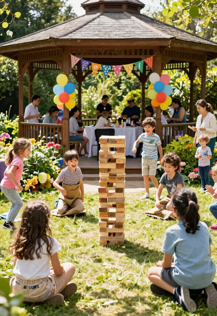 11 Festive Gazebo Birthday Decorating Ideas for Any Age 5. Garden Games Galore 0