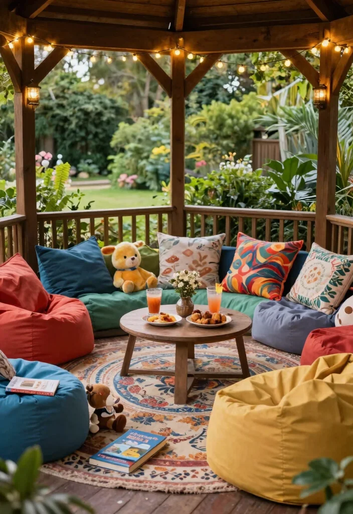 11 Festive Gazebo Birthday Decorating Ideas for Any Age 8. Cozy Lounge Corner 0