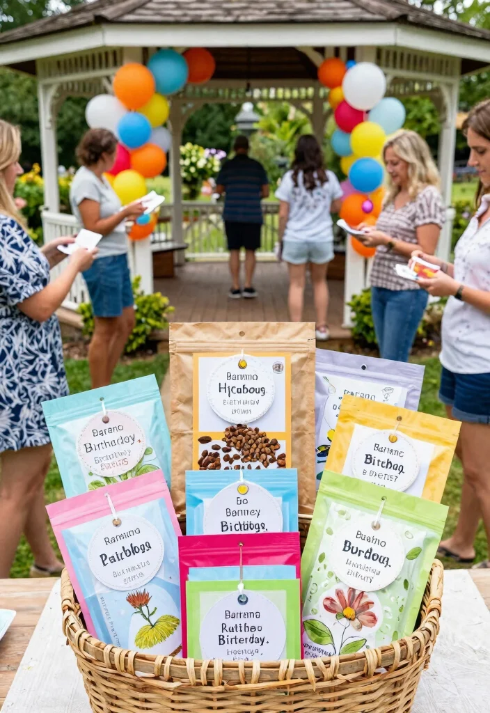 11 Festive Gazebo Birthday Decorating Ideas for Any Age 9. Personalized Party Favors 0