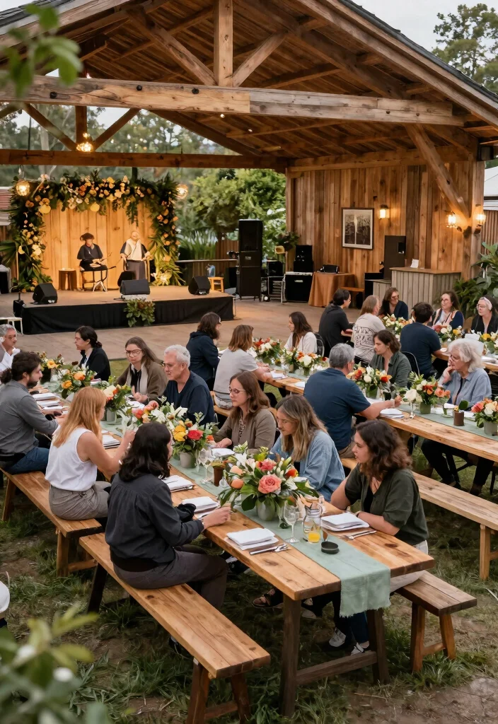11 Grand Backyard Gazebo Pavilion Ideas for Hosting 11. Community Gathering Pavilion 0