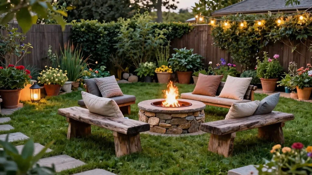 11 Lush Fire Pit Landscaping Ideas for a Natural Oasis