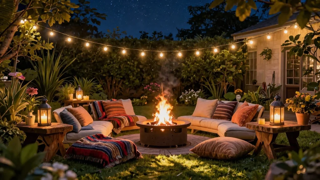 11 Magical Fire Pit Lighting Ideas for a Glow-Up Night