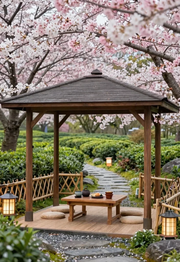 12 Best ACNH Azumaya Gazebo Ideas for Your Island 1. Tranquil Tea Garden 0