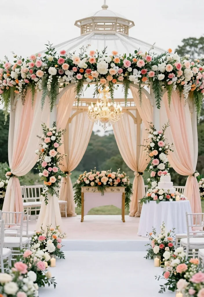 12 Best ACNH Azumaya Gazebo Ideas for Your Island 10. Festive Wedding Venue 0