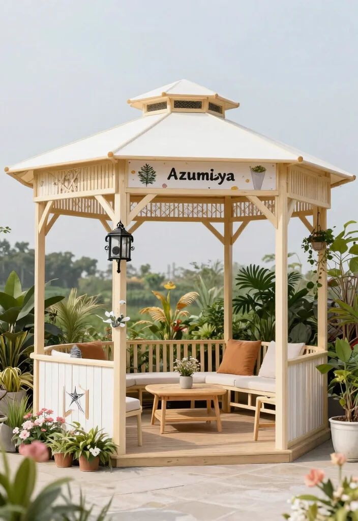 12 Best ACNH Azumaya Gazebo Ideas for Your Island 12. Personalized Theme 0