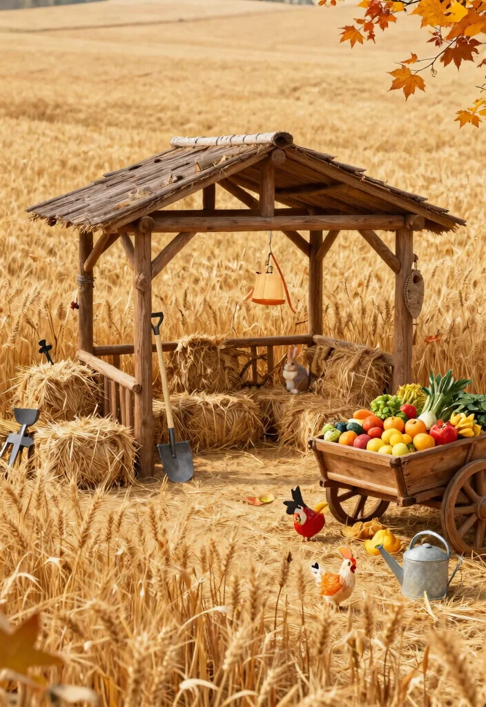 12 Best ACNH Azumaya Gazebo Ideas for Your Island 2. Rustic Farm Escape 0