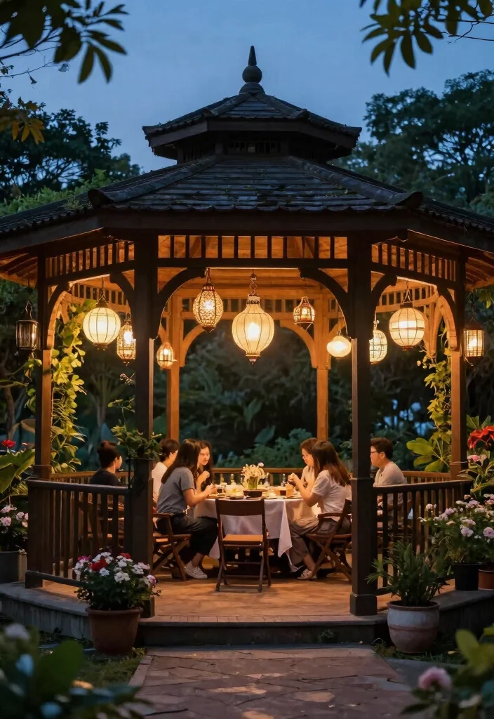 12 Magical Gazebo Lighting Ideas Hanging Lantern Focus Conclusion 0