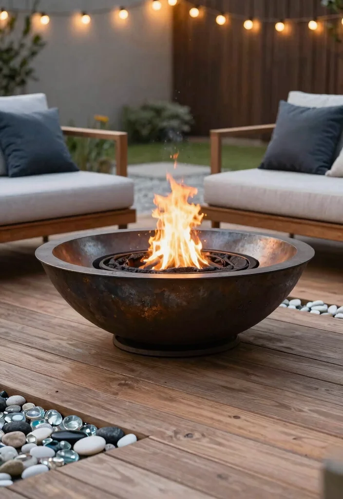 12 Stunning Outdoor Fire Pit Ideas to Elevate Your Yard 3. Eco Friendly Fire Bowl 0