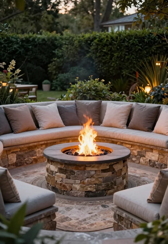 12 Stunning Outdoor Fire Pit Ideas to Elevate Your Yard 4. Sunken Fire Pit 0