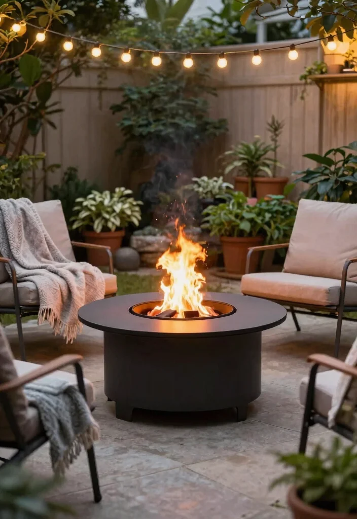 12 Stunning Outdoor Fire Pit Ideas to Elevate Your Yard 5. Portable Fire Pit 0