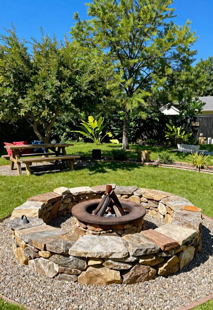 13 Easy DIY Fire Pit Ideas Cheap Simple Stylish 1. Stone Circle Fire Pit 0