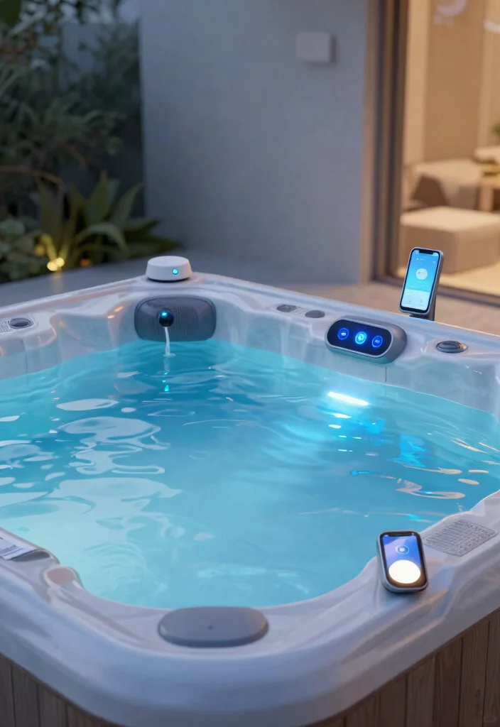 13 Incredible Pool Ideas with Integrated Hot Tubs 12. Smart Pool Technology 0