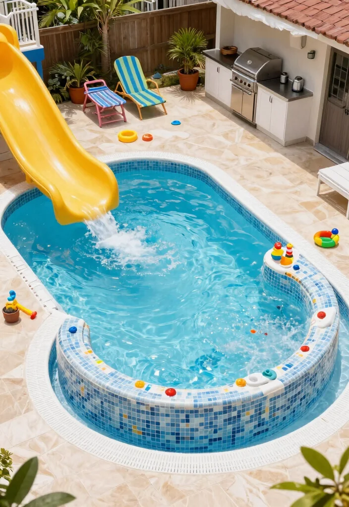 13 Incredible Pool Ideas with Integrated Hot Tubs 6. Family Friendly Fun 0