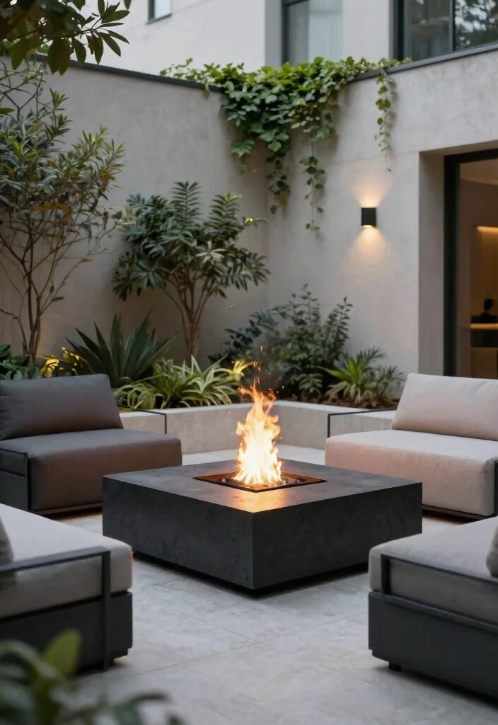 15 Best Fire Pit Ideas for the Ultimate Outdoor Sanctuary 1. Modern Minimalist Fire Pit 0