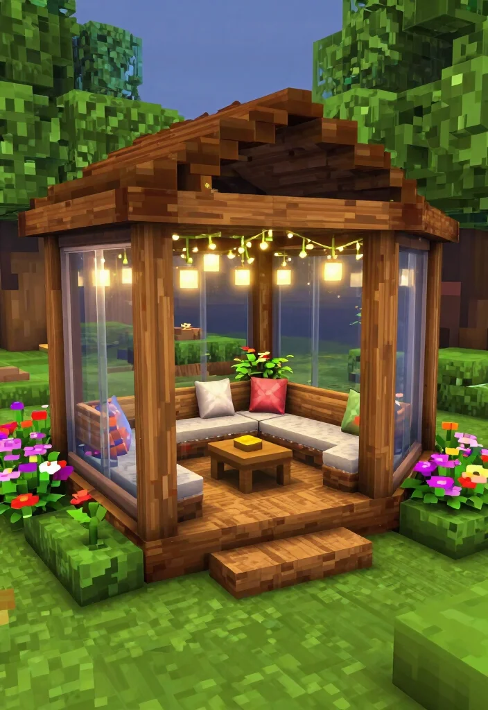 15 Cool Minecraft Hot Tub Ideas to Build in Your Base 31 15 Cool Minecraft Hot Tub Ideas to Build in Your Base 11. Garden Hot Tub Pavilion 0