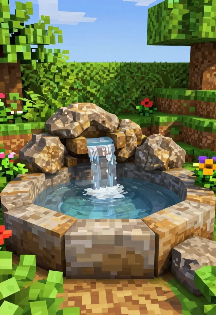 15 Cool Minecraft Hot Tub Ideas to Build in Your Base 55 15 Cool Minecraft Hot Tub Ideas to Build in Your Base 15. Natural Rock Pool Hot Tub 0