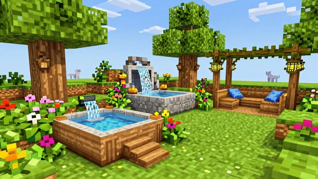 15 Cool Minecraft Hot Tub Ideas to Build in Your Base