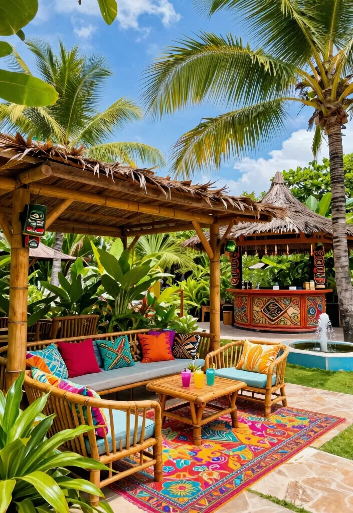 15 Creative Bloxburg Pavilion Ideas to Build Today 4. Tropical Oasis Pavilion 0