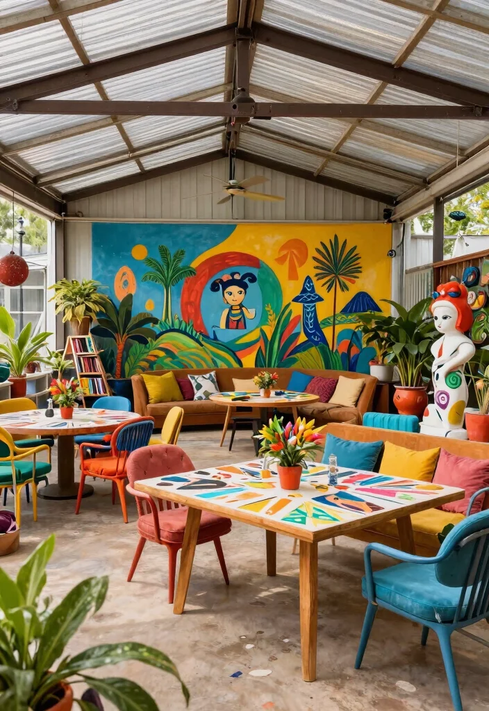 15 Creative Bloxburg Pavilion Ideas to Build Today 8. Artsy Pavilion Retreat 0