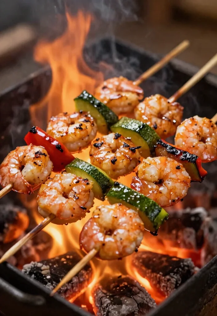 15 Delicious Fire Pit Snack Ideas Beyond Just Smores 11. Grilled Shrimp Skewers 0