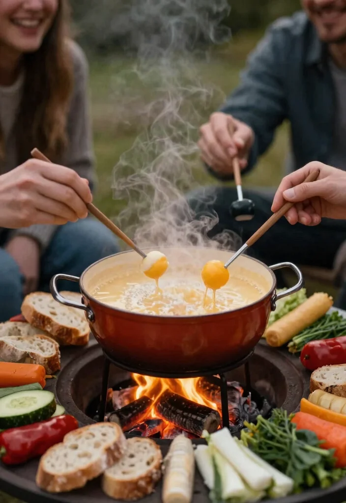 15 Delicious Fire Pit Snack Ideas Beyond Just Smores 12. Cheese Fondue 0
