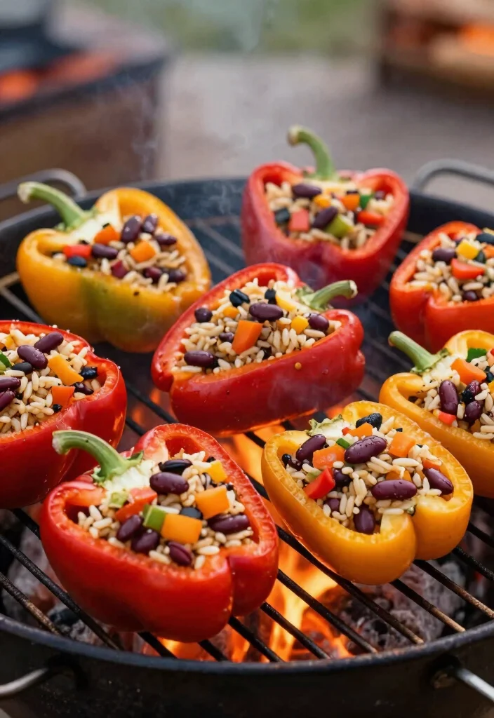 15 Delicious Fire Pit Snack Ideas Beyond Just Smores 13. Stuffed Bell Peppers 0
