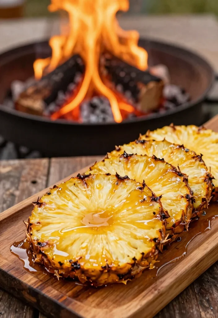 15 Delicious Fire Pit Snack Ideas Beyond Just Smores 14. Grilled Pineapple with Honey 0