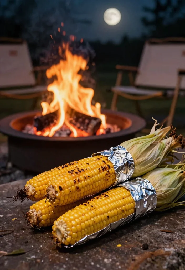 15 Delicious Fire Pit Snack Ideas Beyond Just Smores 3. Fire Roasted Corn on the Cob 0