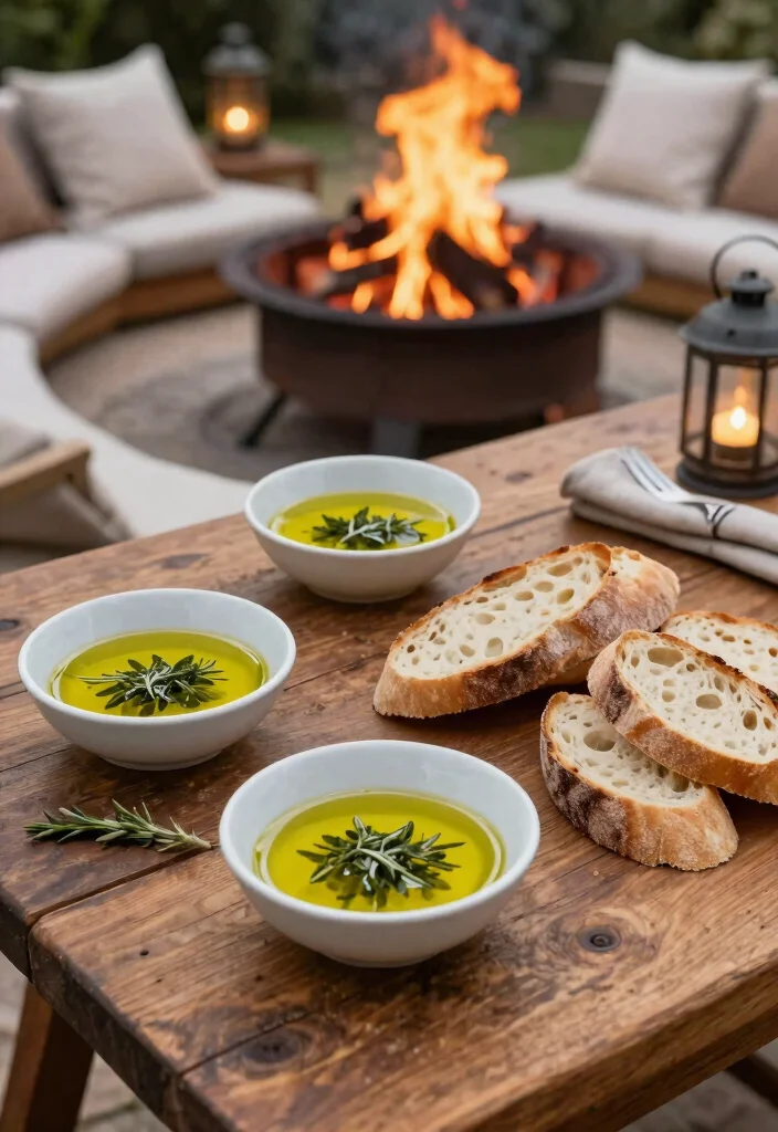 15 Delicious Fire Pit Snack Ideas Beyond Just Smores 4. Herb Infused Olive Oil for Dipping 0