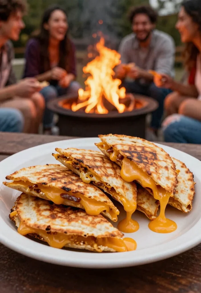 15 Delicious Fire Pit Snack Ideas Beyond Just Smores 9. Campfire Quesadillas 0