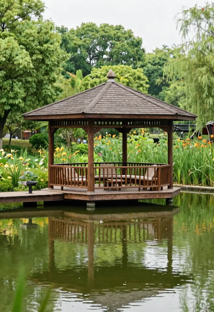 15 Stunning Gazebo Inspiration Images for Your Next Project 12. Floating Gazebo A Unique Water Feature 0