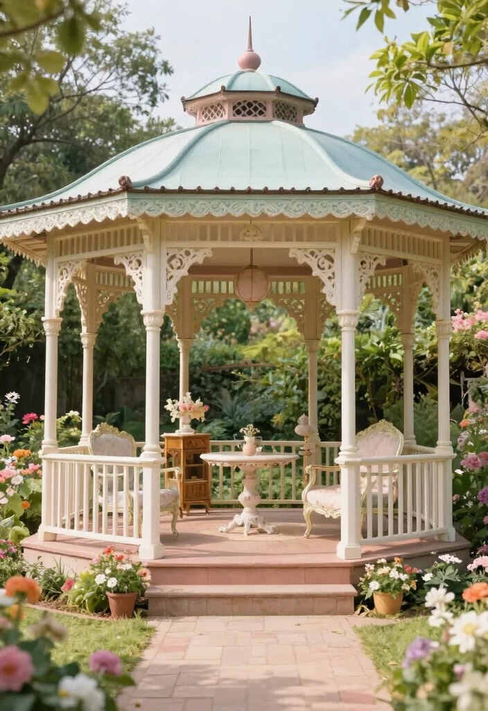 15 Trendsetting Pavilion Designs for Outdoor Perfection 37 15 Trendsetting Pavilion Designs for Outdoor Perfection 7. Vintage Inspired Gazebo 0