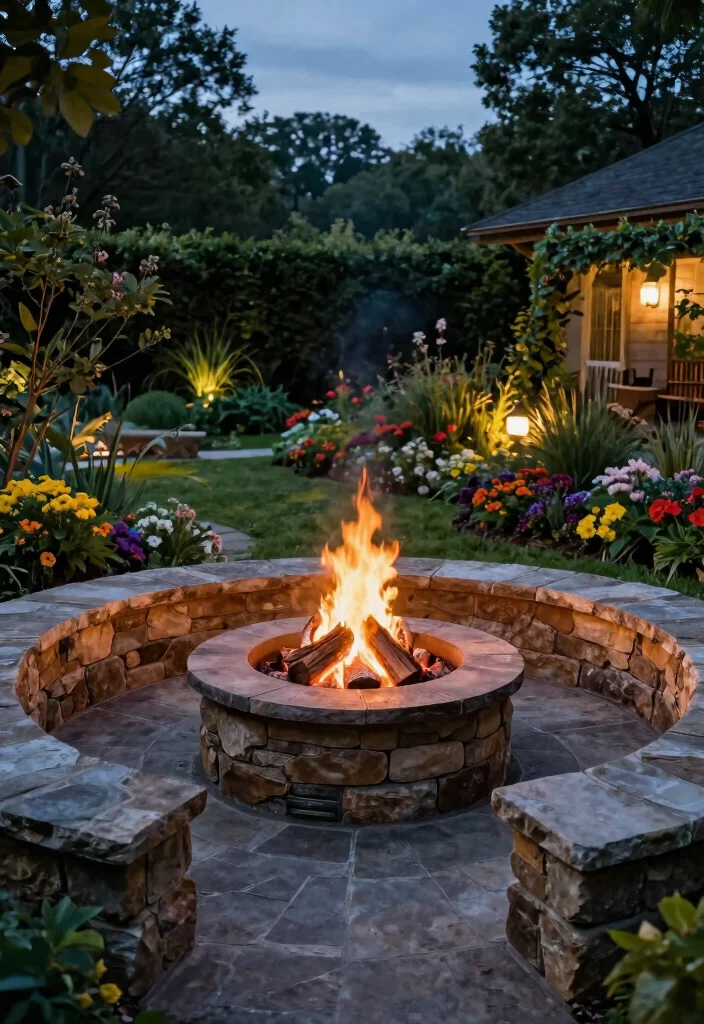 15 Unique Fire Pit Styles That Will Make Neighbors Jealous 1. Classic Stone Fire Pit 0