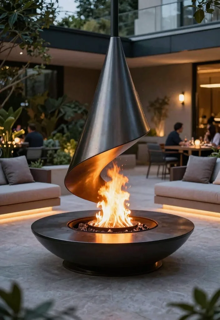 17 Dreamy Backyard Fire Pit Ideas for Cozy Nights 62 17 Dreamy Backyard Fire Pit Ideas for Cozy Nights 12. The Spiral Fire Pit 0